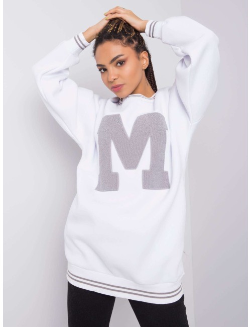 RUE PARIS Biała bluza oversize