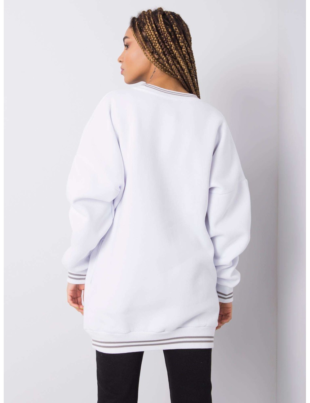 RUE PARIS Biała bluza oversize