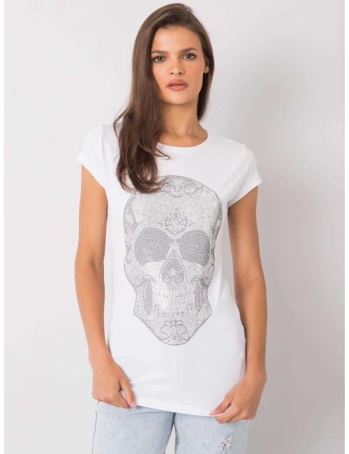T-shirt damski z czaszką