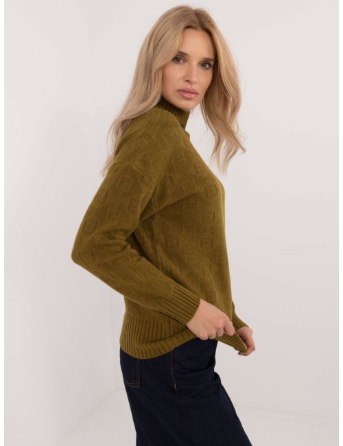 Sweter-AT-SW-2339.54-jasny brzoskwiniowy