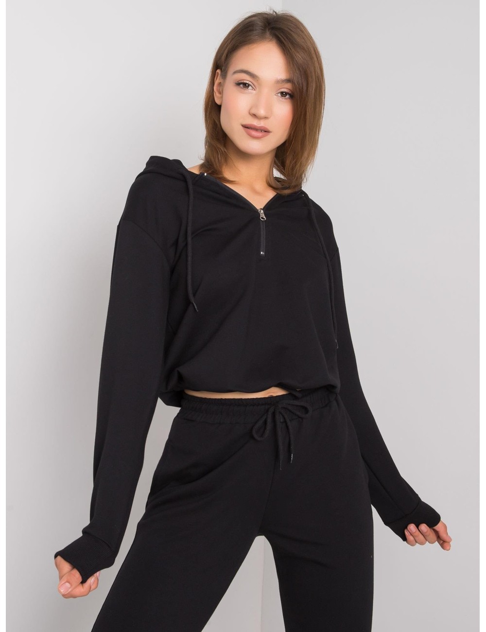 SUBLEVEL Czarna bluza damska