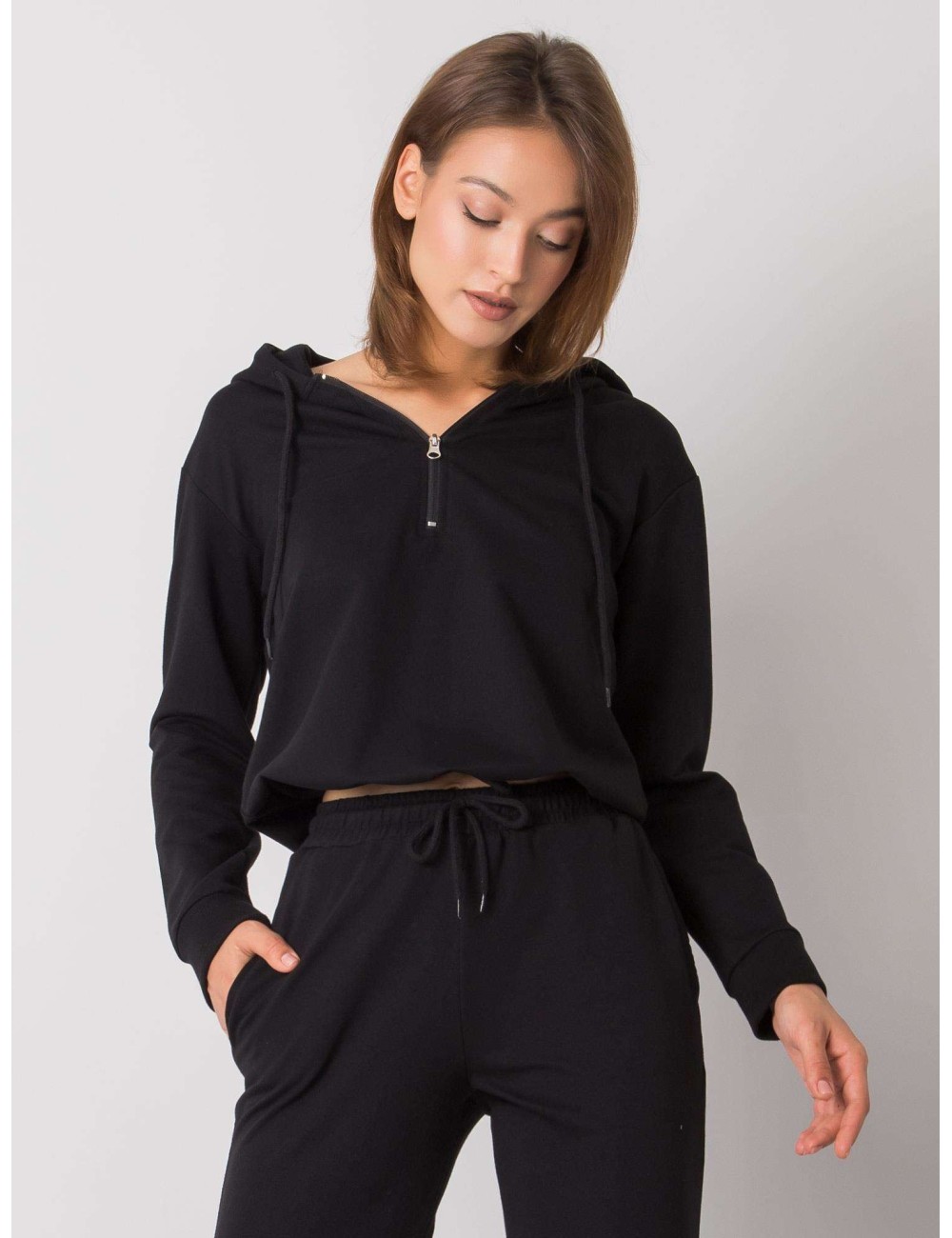SUBLEVEL Czarna bluza damska