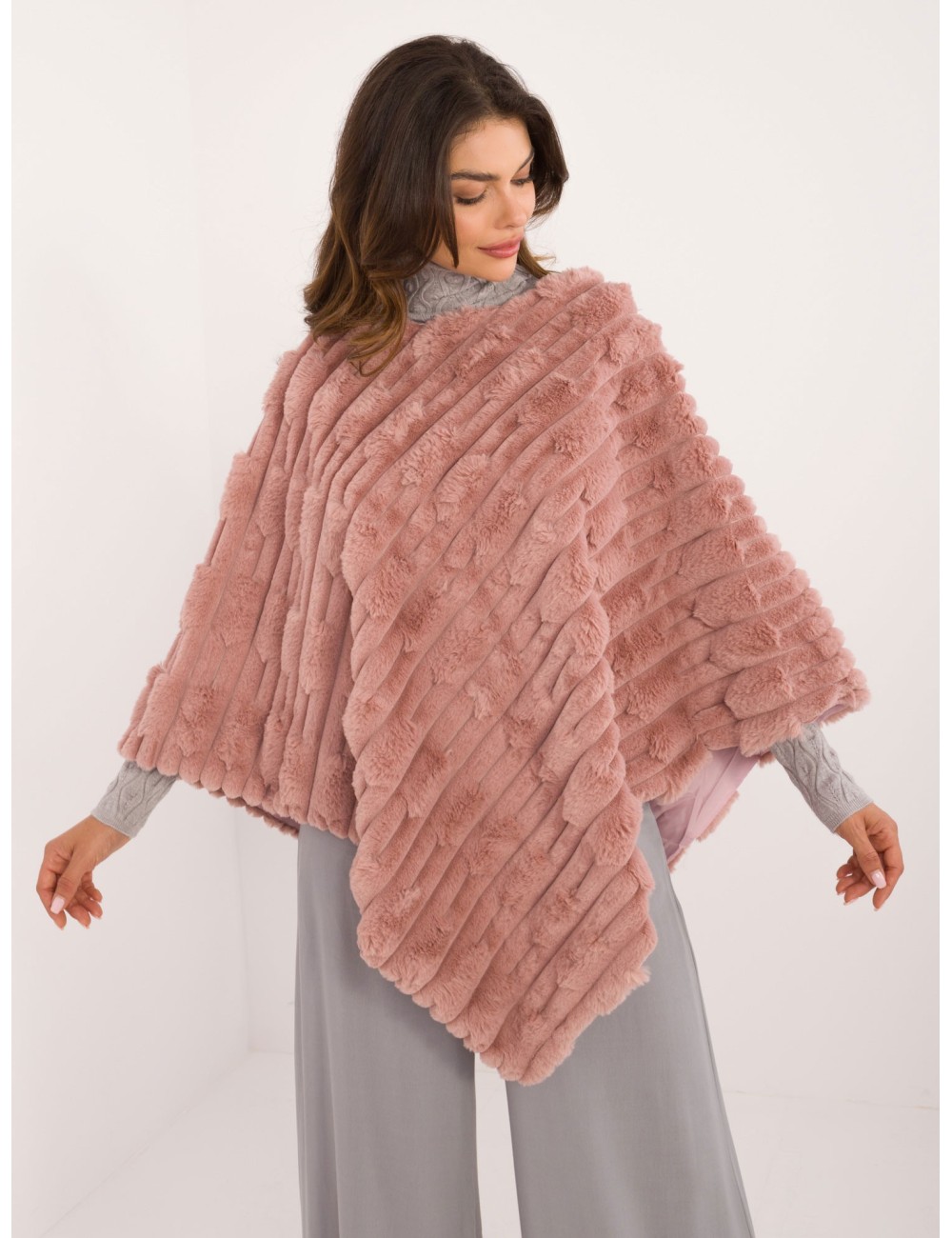 Poncho-AT-PN-2347.88-jasny żółty