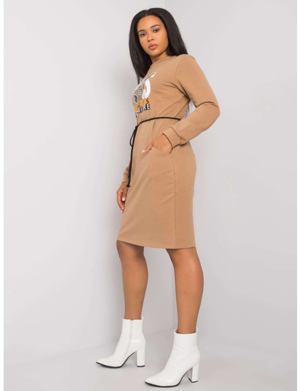 Sukienka plus size z nadrukiem