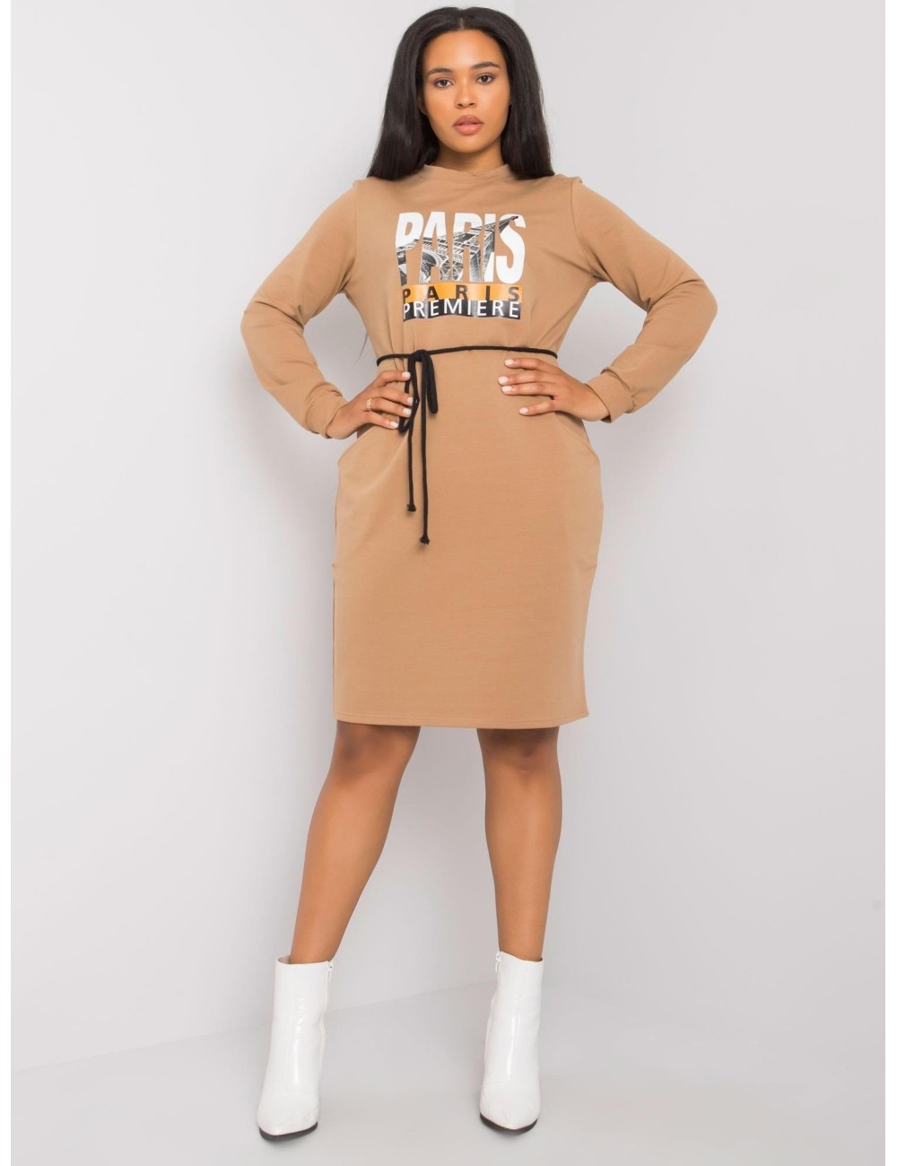 Sukienka plus size z nadrukiem