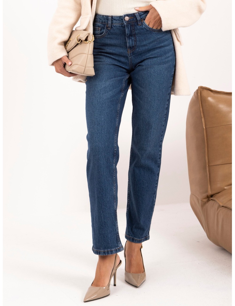 Spodnie jeans-D85096AH62682D319