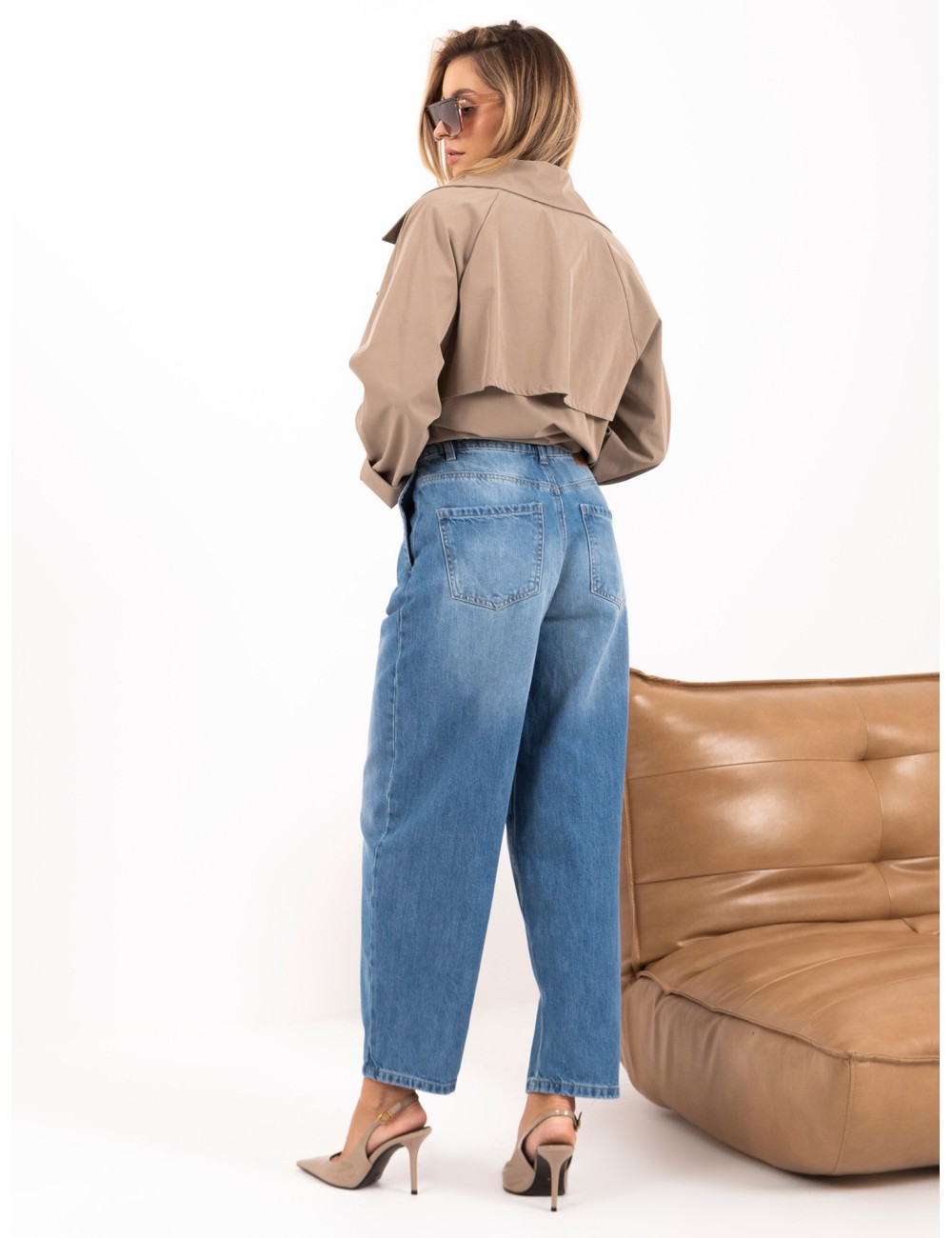 Spodnie jeans-D80044AH62683L233