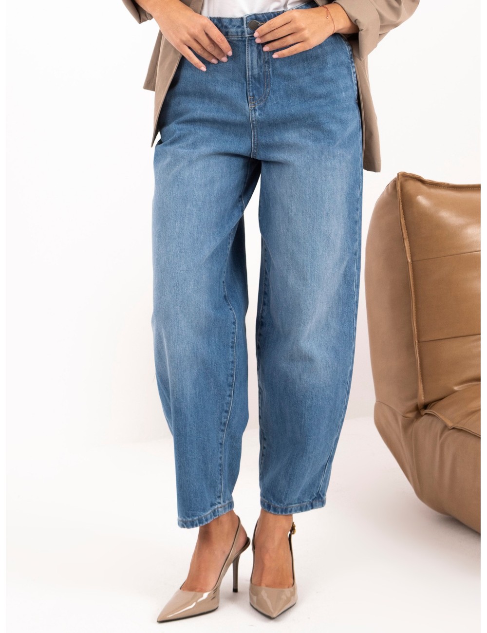 Spodnie jeans-D80044AH62683L233