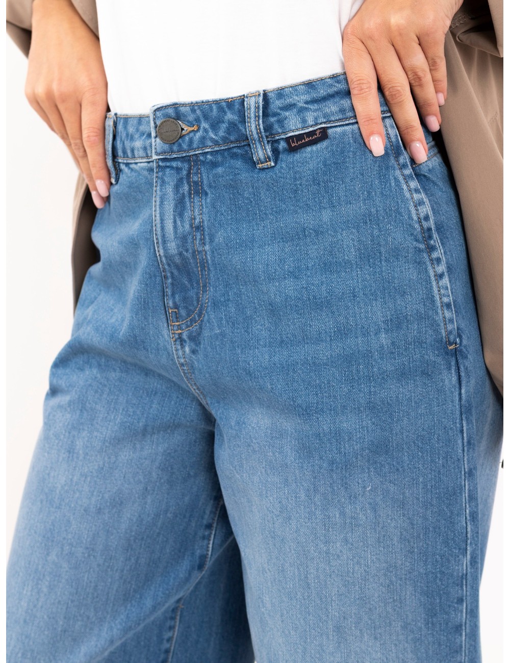 Spodnie jeans-D80044AH62683L233