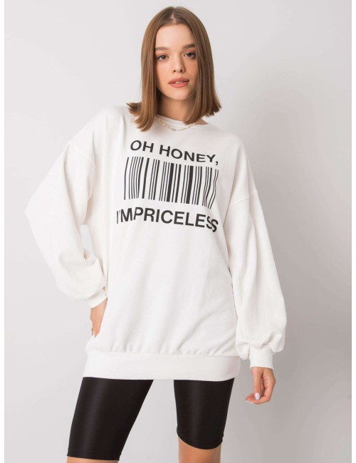 Bluza bez kaptura z napisem
