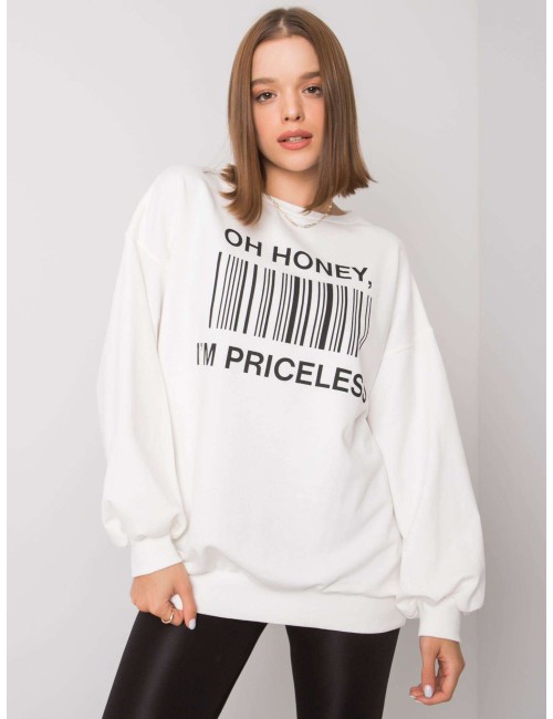 Bluza bez kaptura z napisem