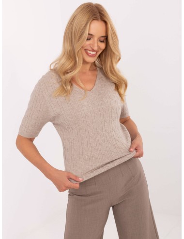 Sweter-PM-SW-B-615.18-jasny brązowy