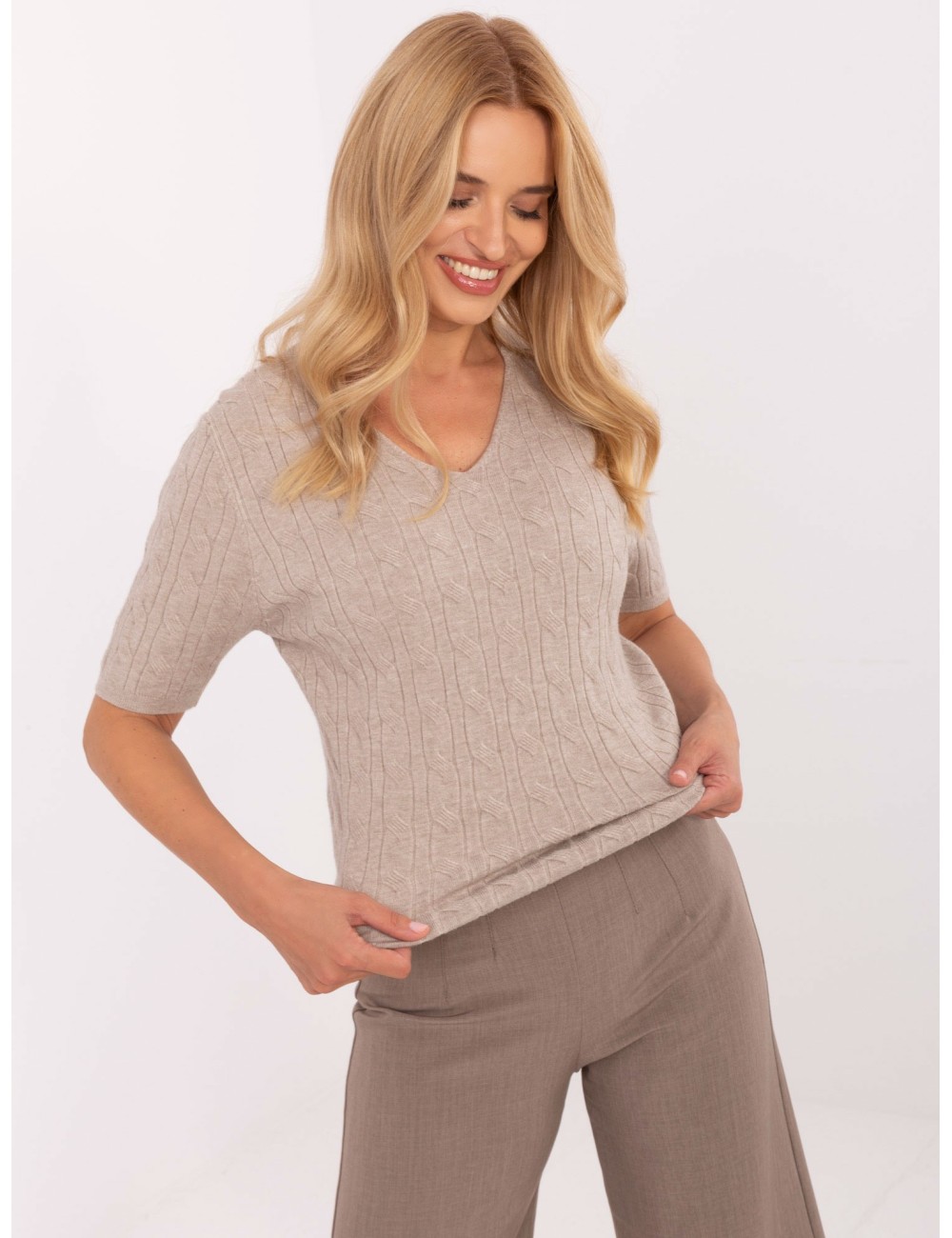 Sweter-PM-SW-B-615.18-jasny brązowy