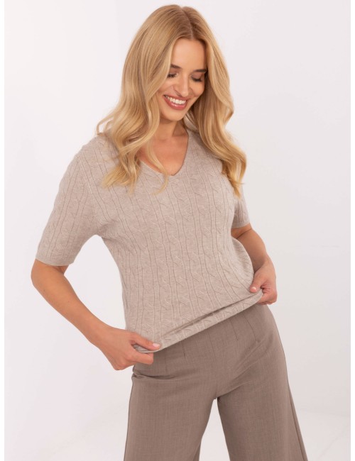 Sweter-PM-SW-B-615.18-jasny brązowy