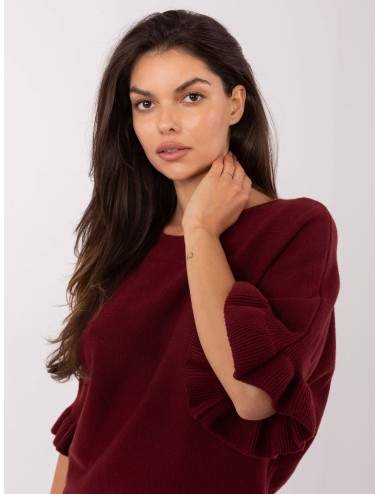 Sweter-IT-SW-99244.65-ciemny różowy