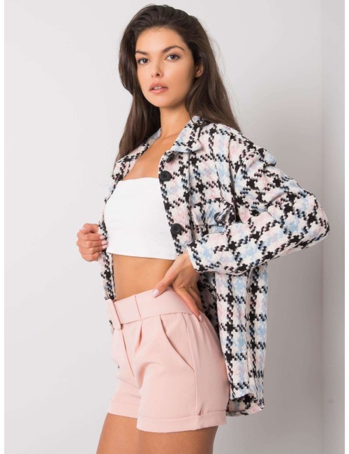 Brudnoróżowe eleganckie szorty damskie
