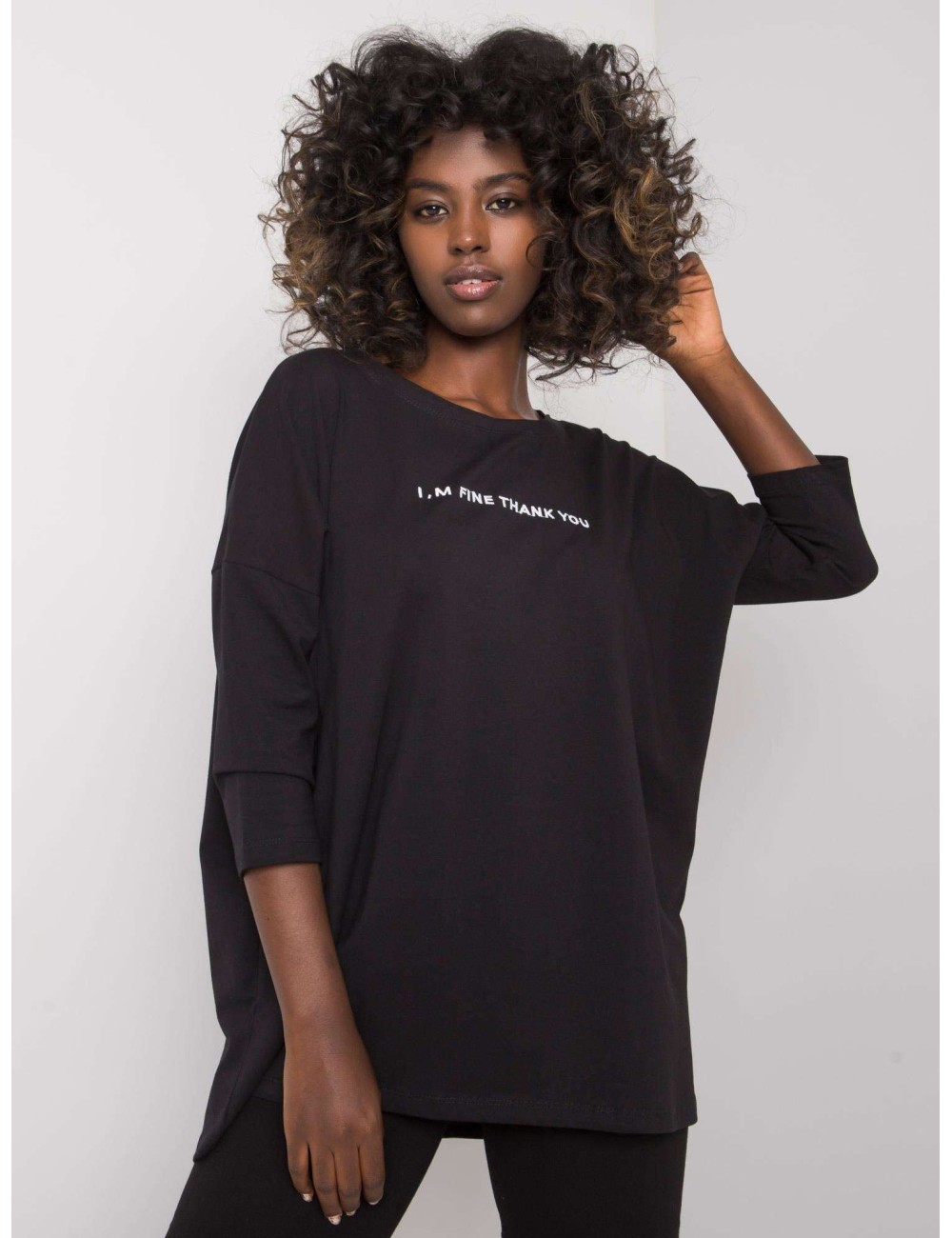 Bluzka bawełniana z napisem