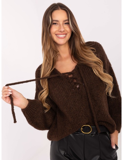 Sweter-MI-SW-0919.18-bordowy