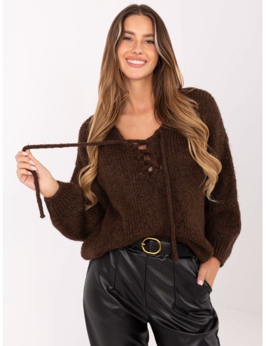Sweter-MI-SW-0919.18-bordowy