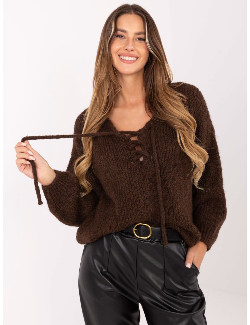 Sweter-MI-SW-0919.18-bordowy