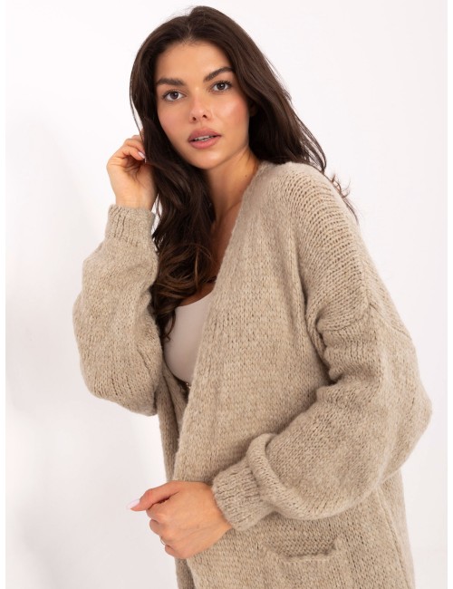 Sweter-MI-SW-WM6155.82-ciemny brązowy