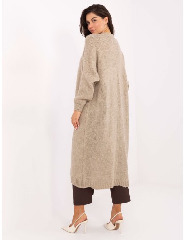 Sweter-MI-SW-WM6155.82-ciemny brązowy