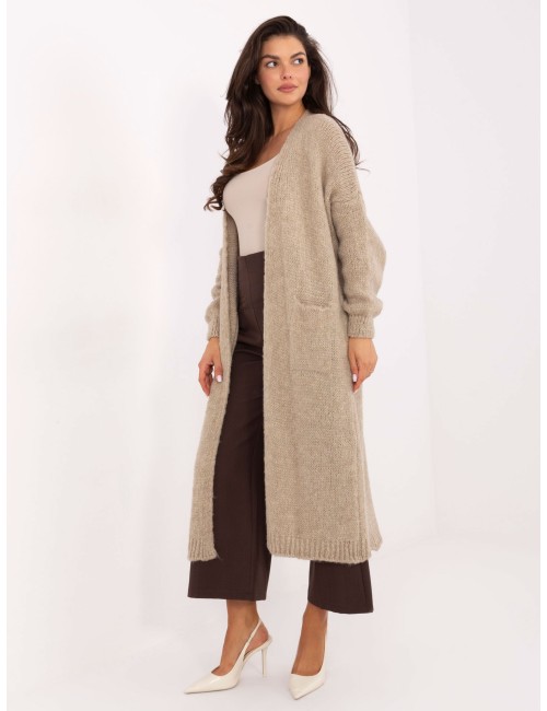 Sweter-MI-SW-WM6155.82-ciemny brązowy