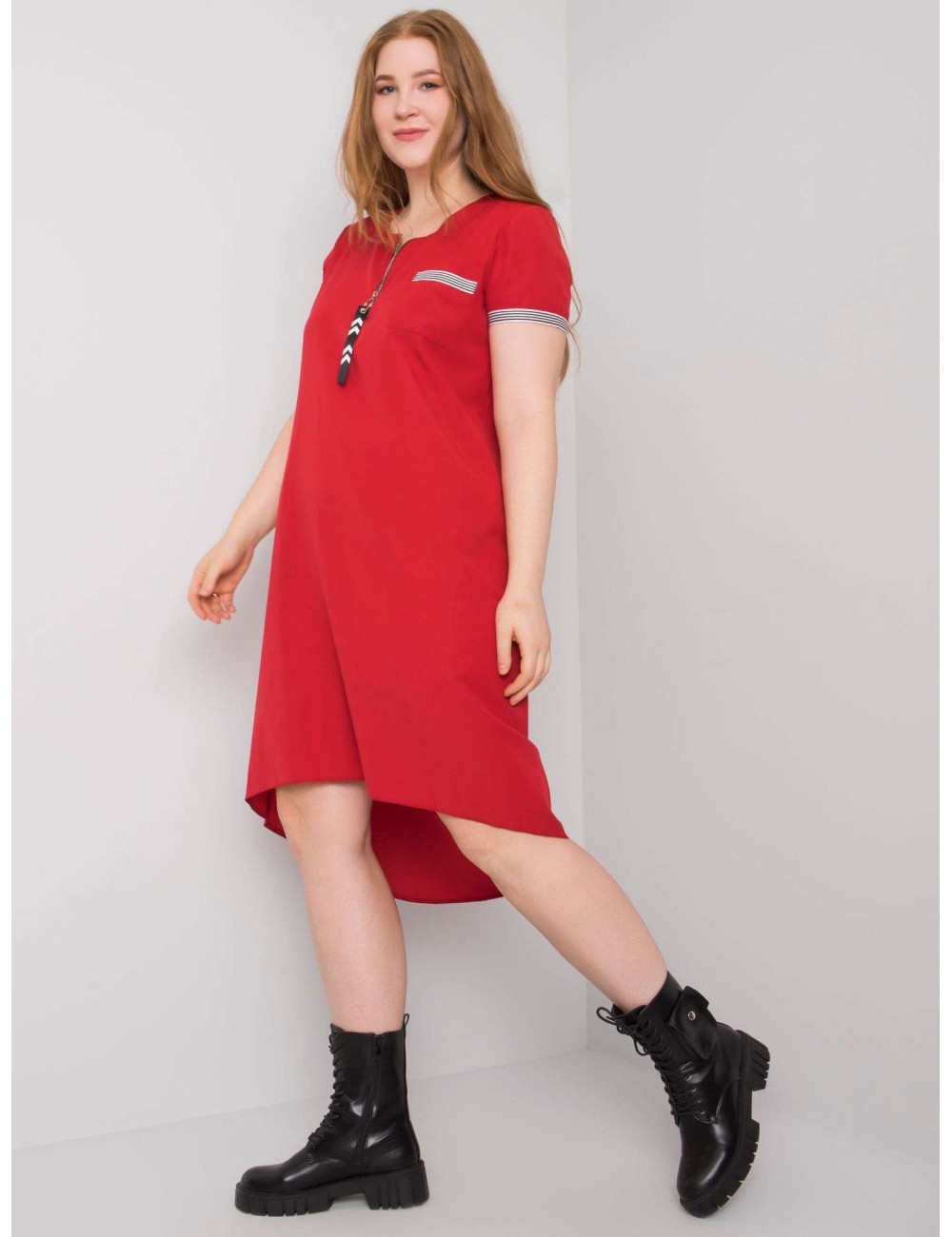 Sukienka bawełniana plus size