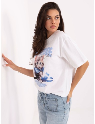 T-shirt-D12083AI02799A-beżowy