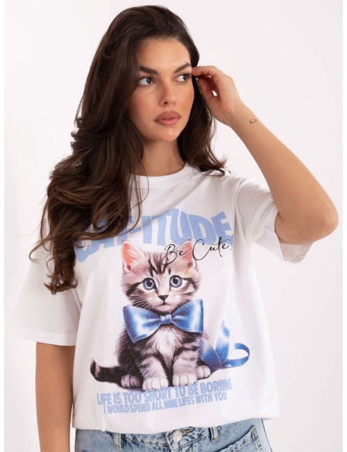 T-shirt-D12083AI02799A-beżowy