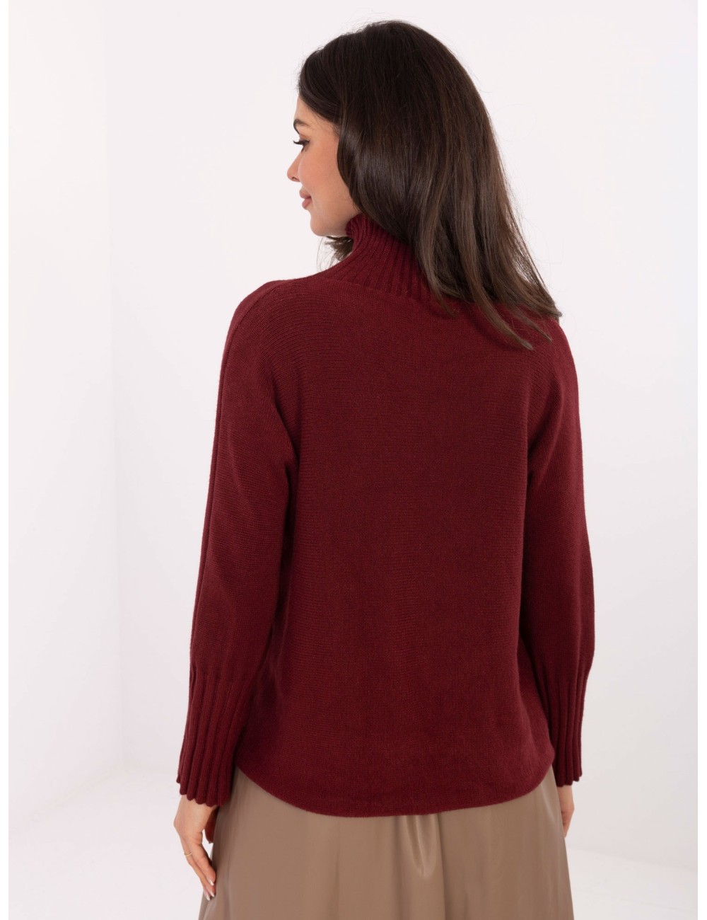 Sweter-IT-SW-8003.18P-ciemny bezowy