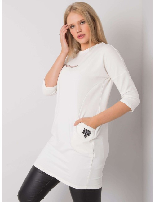 Brudnoróżowa bawełniana sukienka plus size