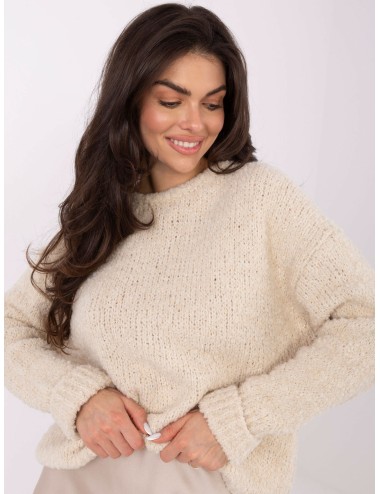 Sweter-MI-SW-WK32601.19-ciemny szary