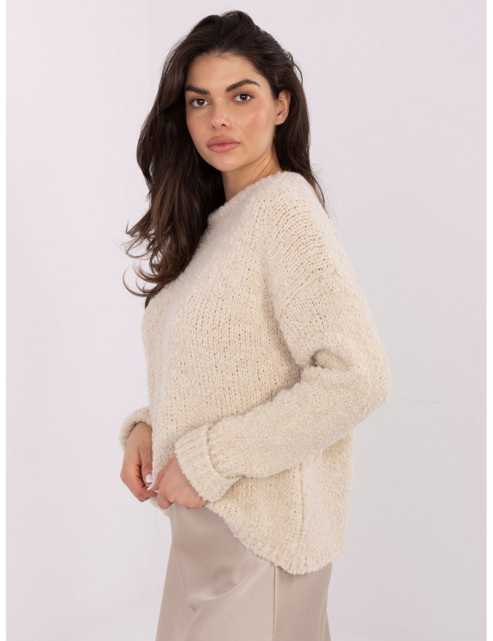 Sweter-MI-SW-WK32601.19-ciemny szary