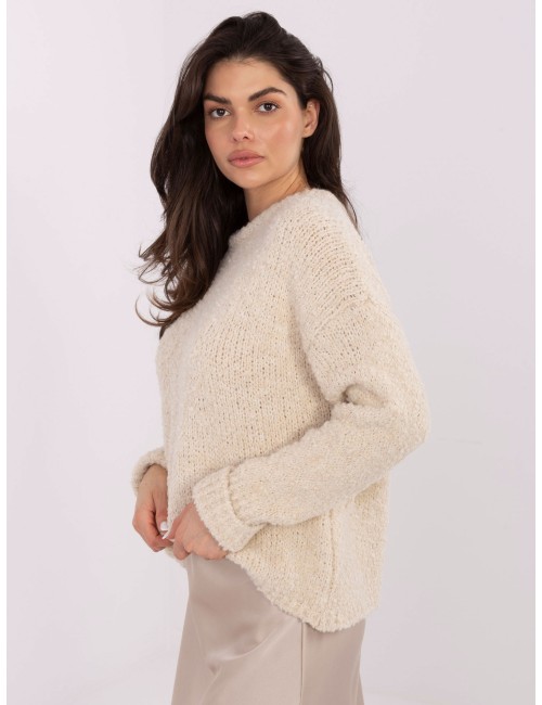 Sweter-MI-SW-WK32601.19-ciemny szary