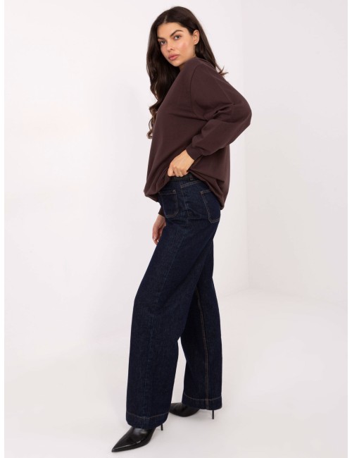 Bluza-RV-BL-5185.70P-ciemny brązowy
