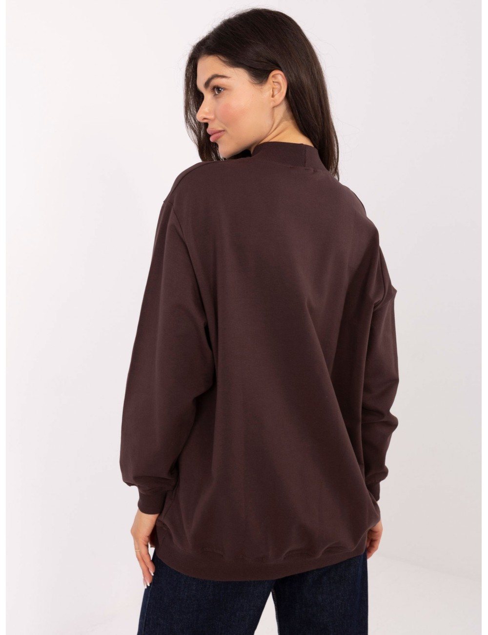 Bluza-RV-BL-5185.70P-ciemny brązowy