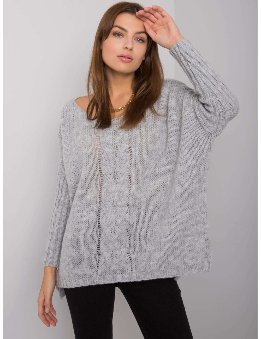 Dzianinowy sweter oversize OCH BELLA
