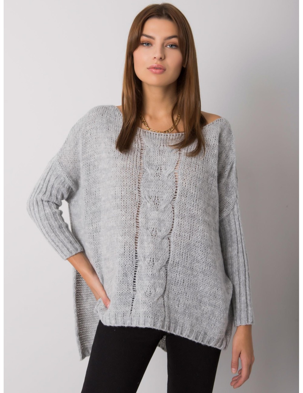 Dzianinowy sweter oversize OCH BELLA