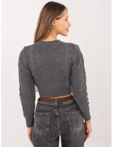 RUE PARIS Różowy sweter rozpinany