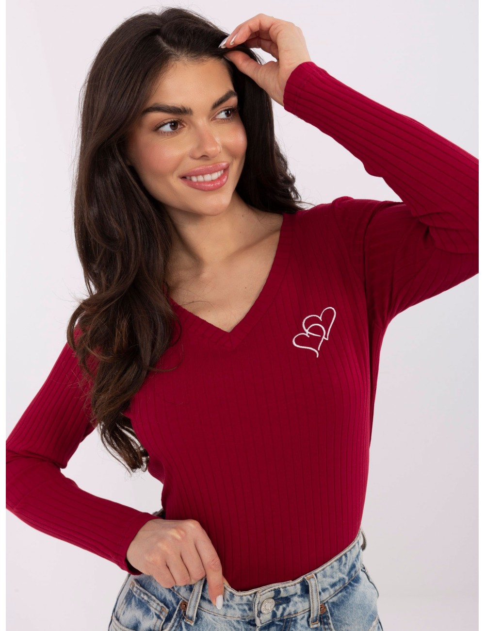 Bluzka-RV-BZ-A1055.29P-ciemny bezowy