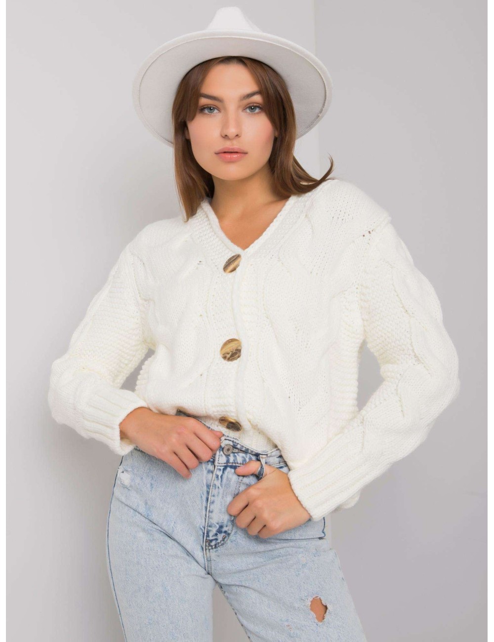 RUE PARIS sweter rozpinany