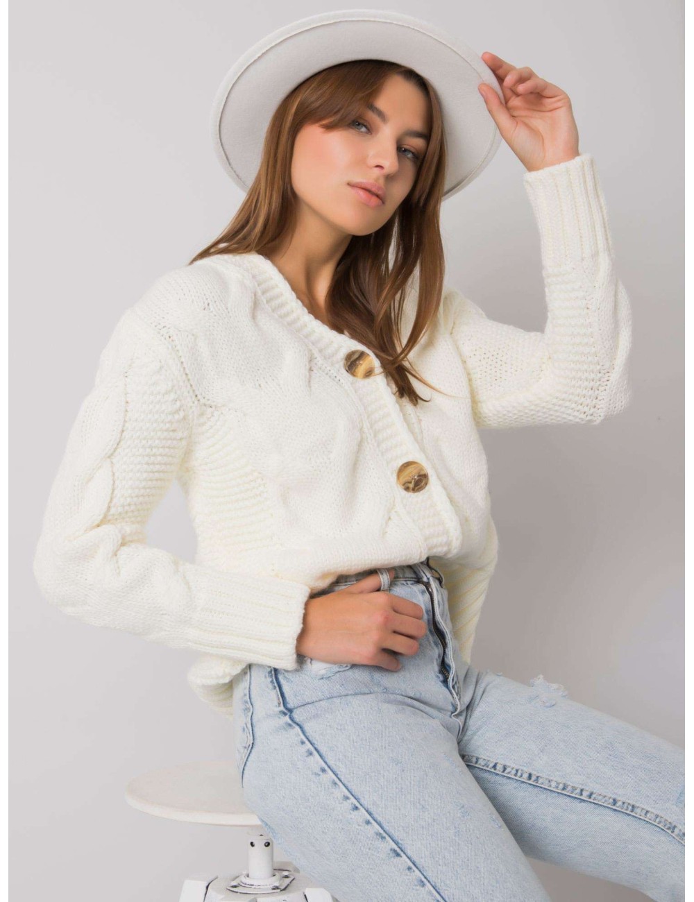 RUE PARIS sweter rozpinany