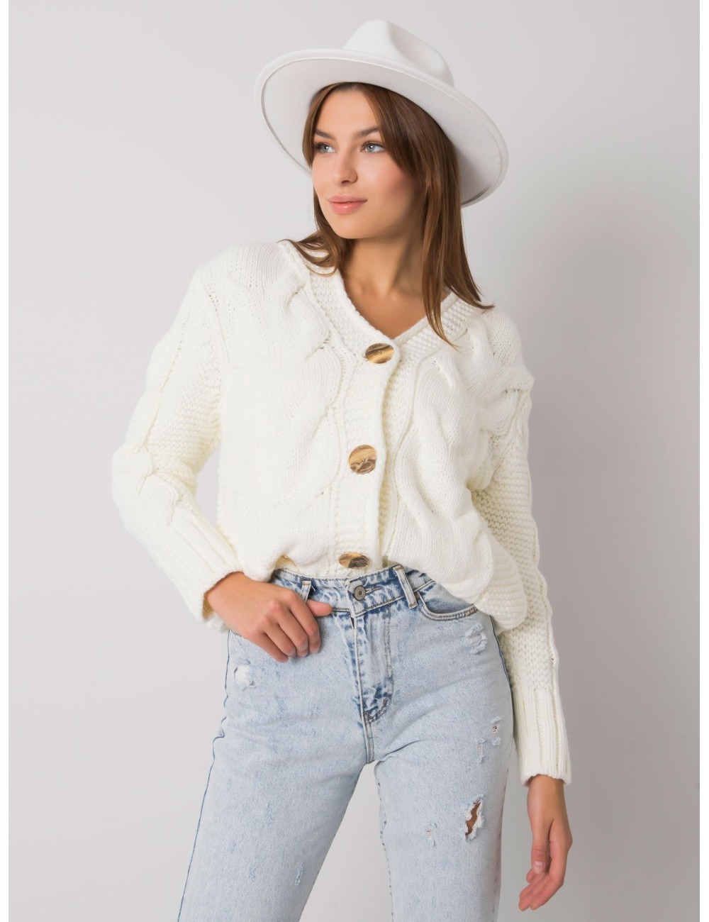 RUE PARIS sweter rozpinany