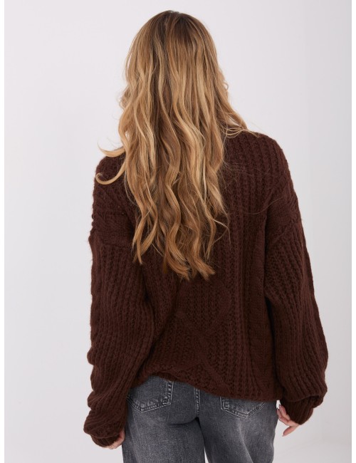 Sweter-IN-SW-33831.25-ciemny bezowy