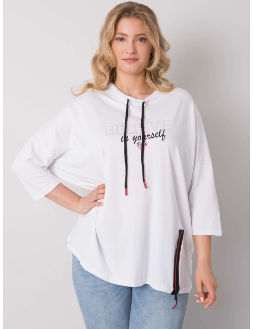 Bluzka plus size z błyszczącymi aplikacjami