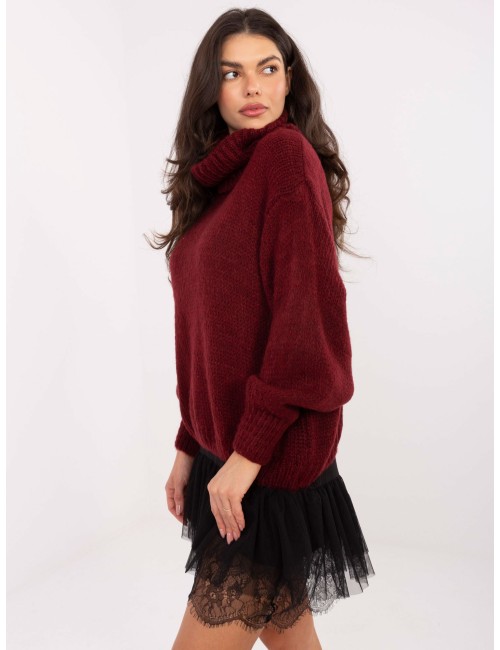 Sweter-IN-SW-3176.26-ciemny bezowy
