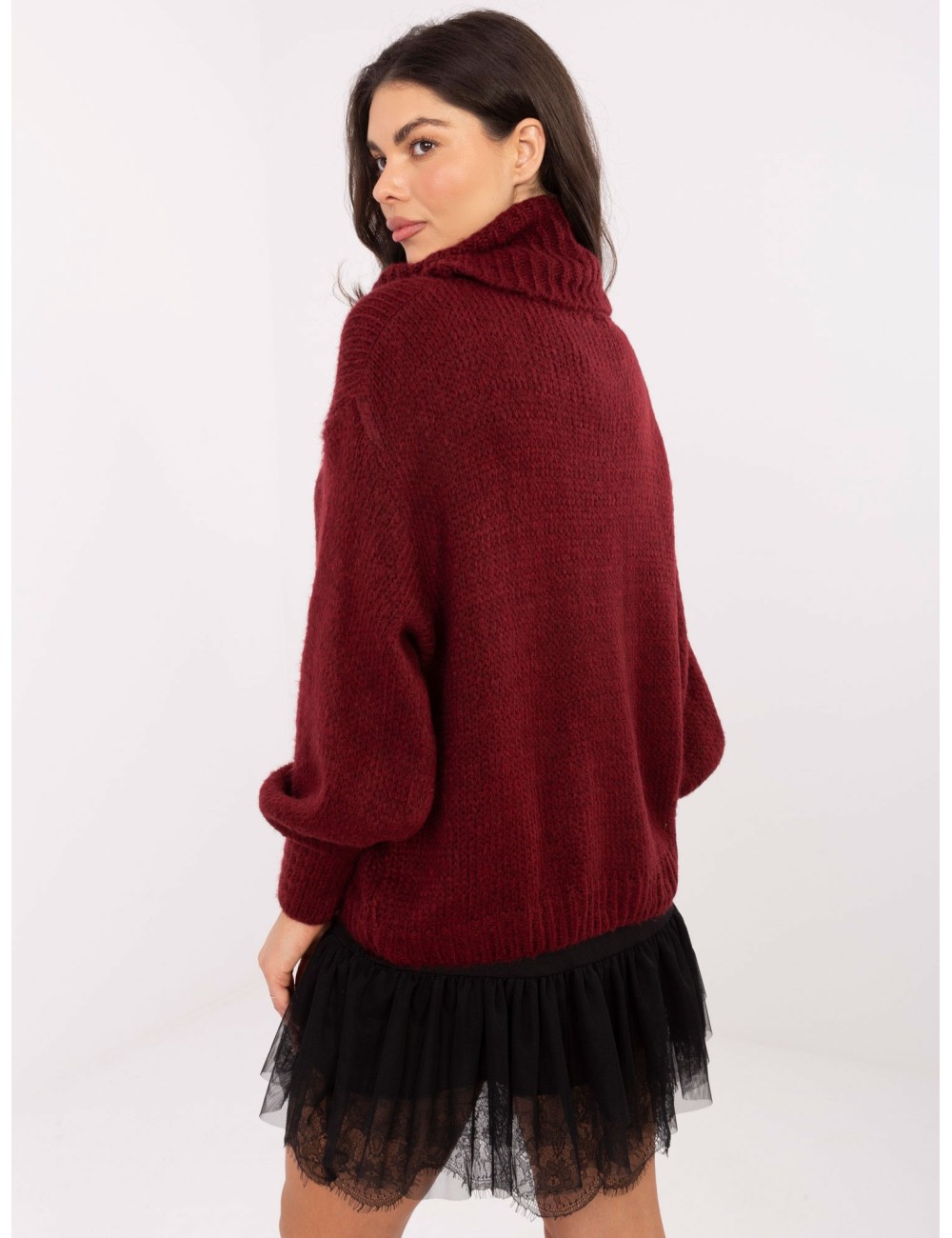 Sweter-IN-SW-3176.26-ciemny bezowy